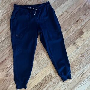 Med Couture womens medium navy Blue Jogger scrub Pants
